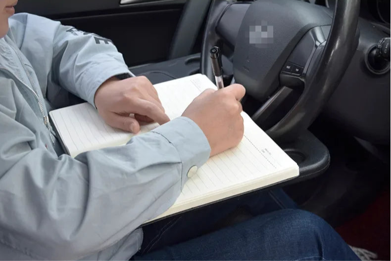 Steering Wheel Car Laptop Computer Desk Portable Dining Table Bracket Eat Work Remotely Car Drink Food Coffee Tray Board