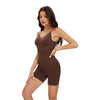 Fashion Seamless Cross-Border Hot Selling Yoga Postpartum Hip Lifting Body Shaping Belly Contraction Backless Siamese Boxer Body Corset