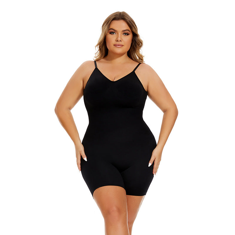 Fashion Seamless Cross-Border Hot Selling Yoga Postpartum Hip Lifting Body Shaping Belly Contraction Backless Siamese Boxer Body Corset