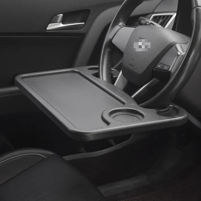 Steering Wheel Car Laptop Computer Desk Portable Dining Table Bracket Eat Work Remotely Car Drink Food Coffee Tray Board
