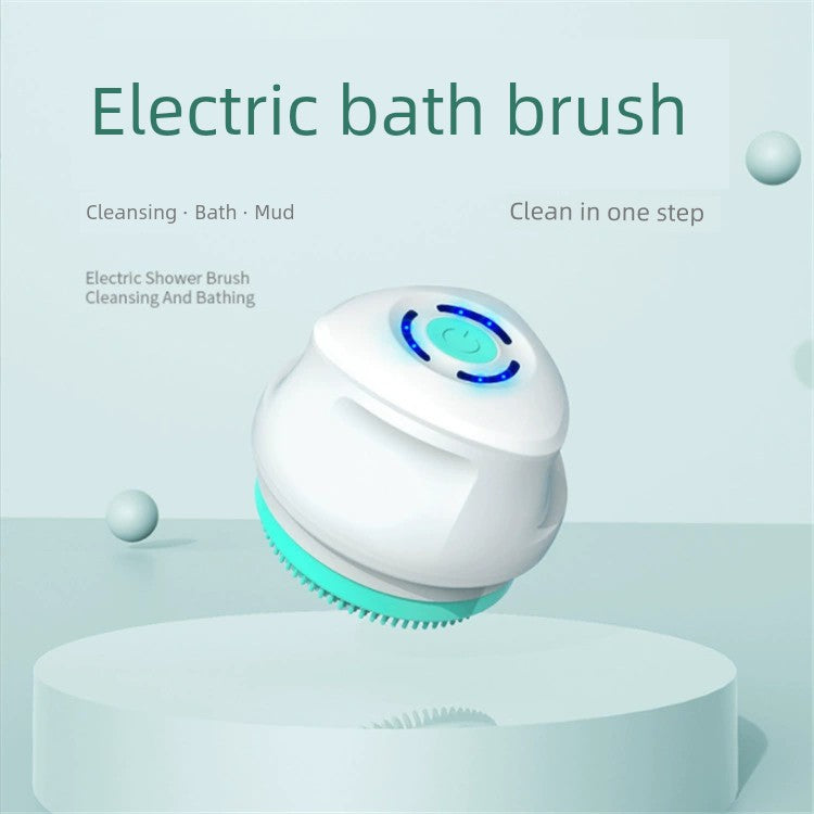 Electric Bath Brush Cross-Border Rechargeable Bath Rub Waterproof Soft Fur Bath Brush Removable Massage Brush Household Foot Grinder