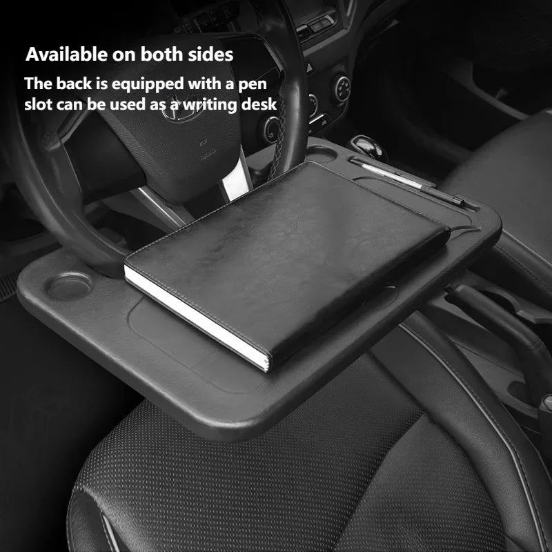 Steering Wheel Car Laptop Computer Desk Portable Dining Table Bracket Eat Work Remotely Car Drink Food Coffee Tray Board