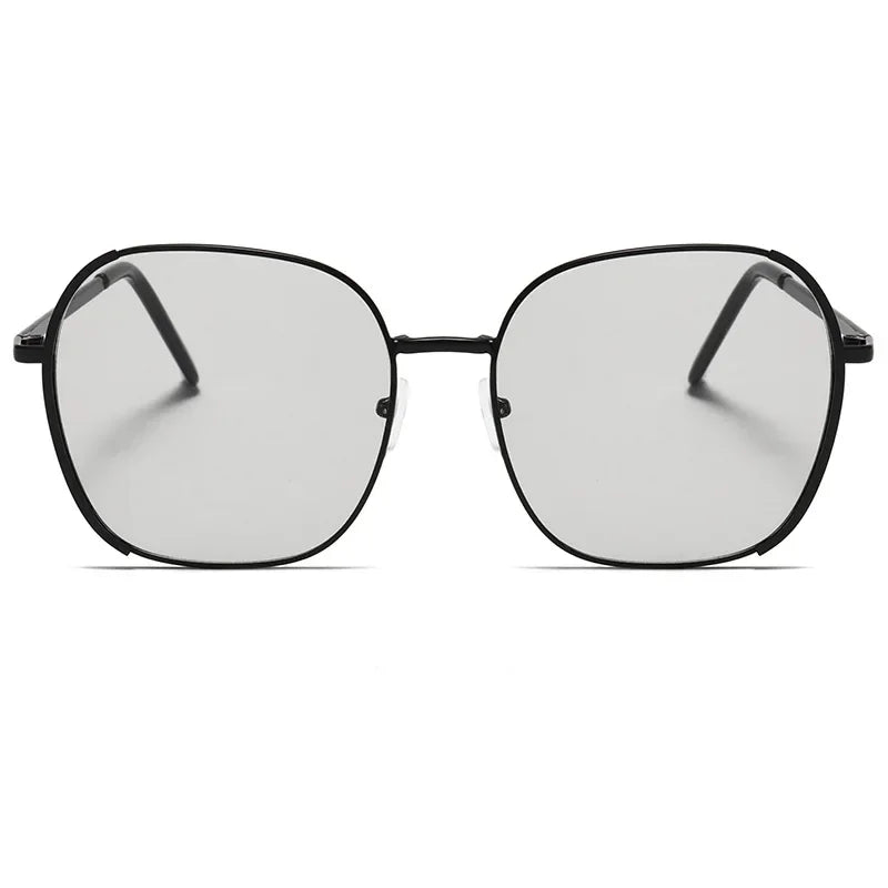 New Women's Metal Frame Sunglasses Retro Women Oval Brand Sun Glasses Fashion Outdoor Street Photography Eyewear Shades