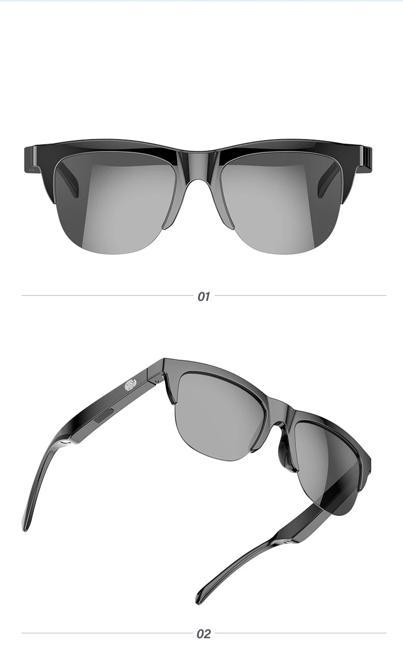 F06 Wireless Bluetooth Smart Glasses Headphones, Waterproof Stereo Android