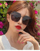 New Women's Metal Frame Sunglasses Retro Women Oval Brand Sun Glasses Fashion Outdoor Street Photography Eyewear Shades
